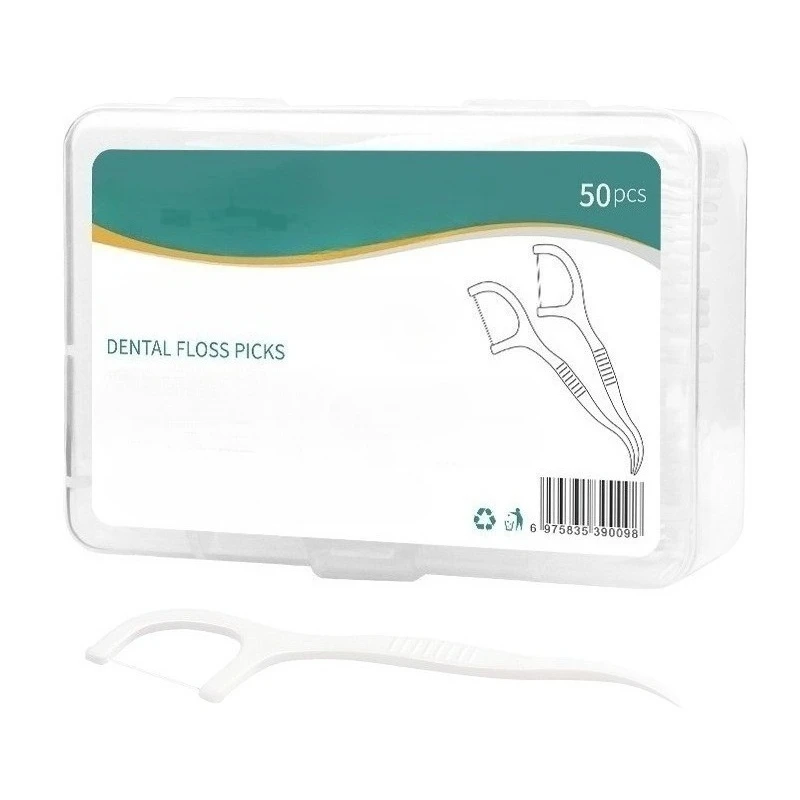 2/4/6/12 صندوق خيط تنظيف الأسنان المحمول للاستعمال مرة واحدة، مسواك بلاستيكي، عصا خيط تنظيف الأسنان ذات الضغط العالي، صندوق خيط تنظيف الأسنان، العناية بالفم #6