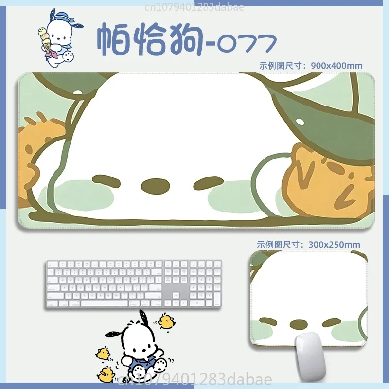 

Sanrio Pochacco Cartoon Mouse Mat High-grade Leather Material Waterproof Large Cartoon Ins Style Table Mat Children's Desk Mat