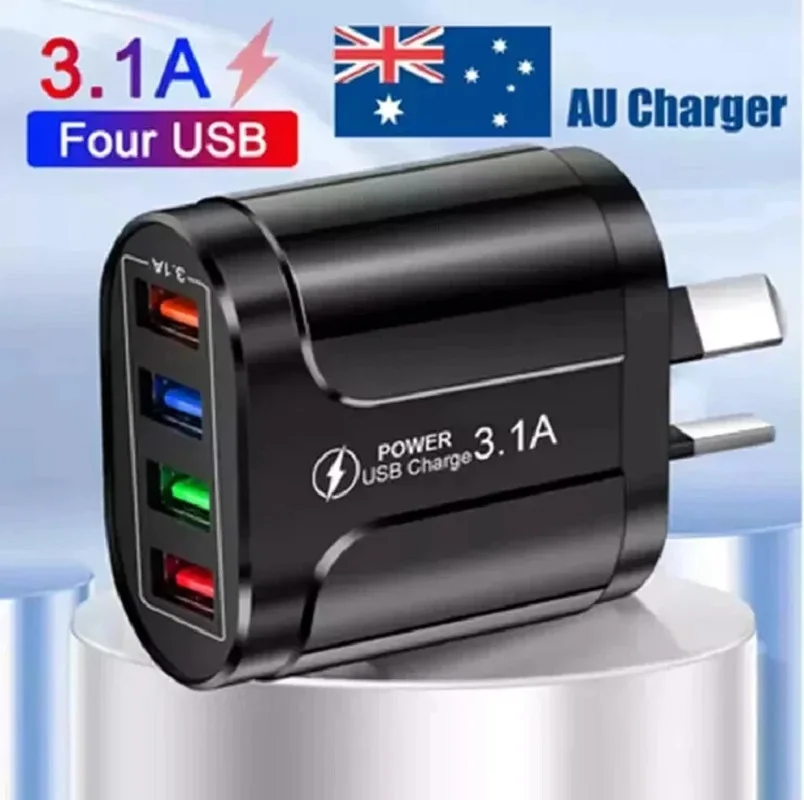 10.5W4 Port USB-C PD Fast Charging Wall USB C Charger Power Adapter Type-C Brick