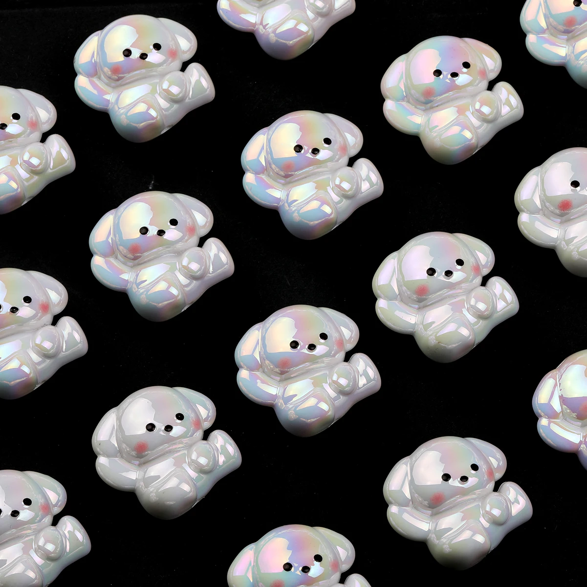 2Pcs White Dog Acry…