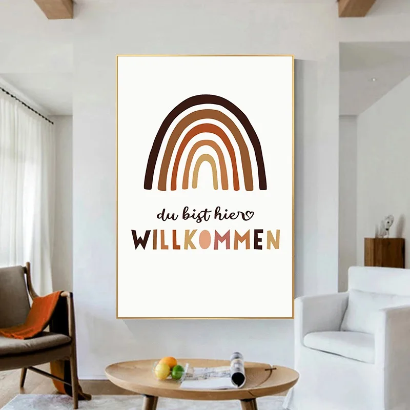 German Diversity Inclusion Educational Posters Set Human Equality Social Justice Minimalist Wall Art for Classroom Decoration