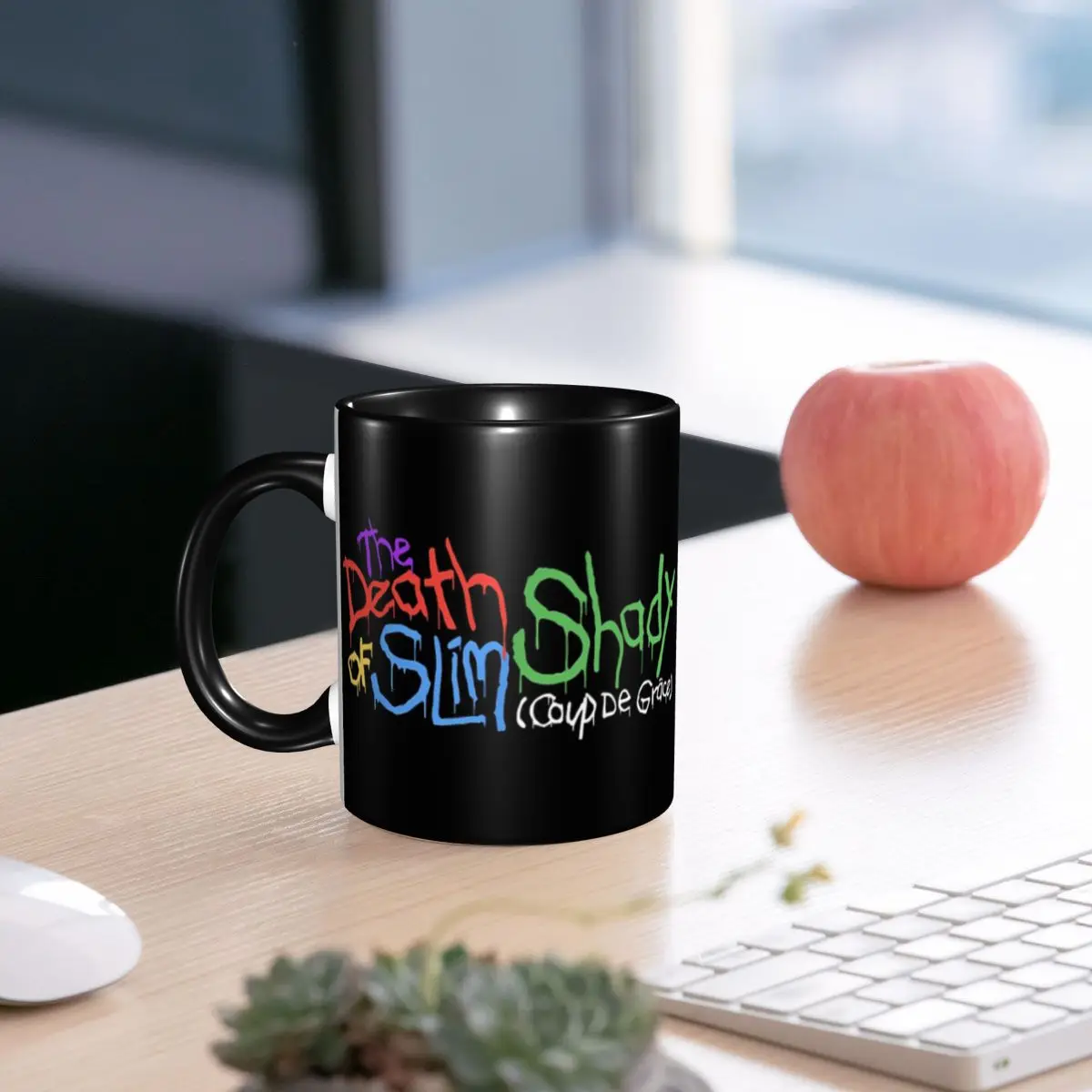 The Death Of Slim Shady Eminem Mug Funny Ceramic Coffee Cups Tea Mugs Milk Cup Drinkware Gift for Friends