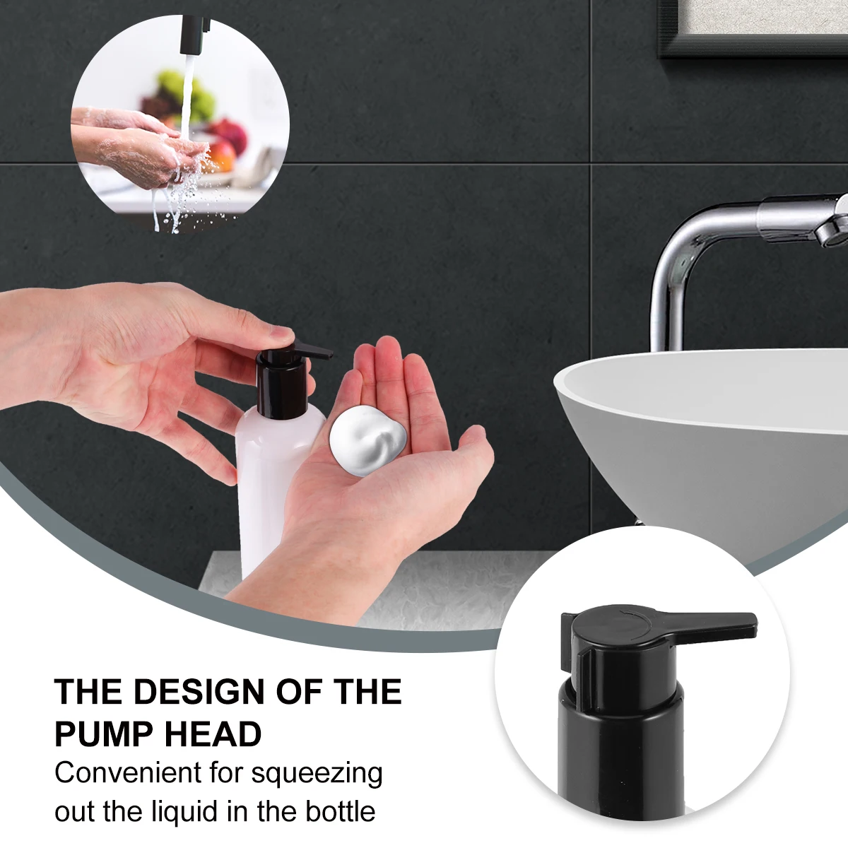 10 szt. Butelki z pompką Wielokrotnego użytku Plastikowe Pojemniki Podróżne Dozownik Butelka Plastikowa Głowica Dozownika Balsamu Łatwe Ściskanie Przechowywanie