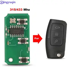 jingyuqin 433MHz 3 Buttons Remote Key Circuit Electronic Board For Ford Focus 2 3 Mondeo Fiesta C Max S Max Galaxy