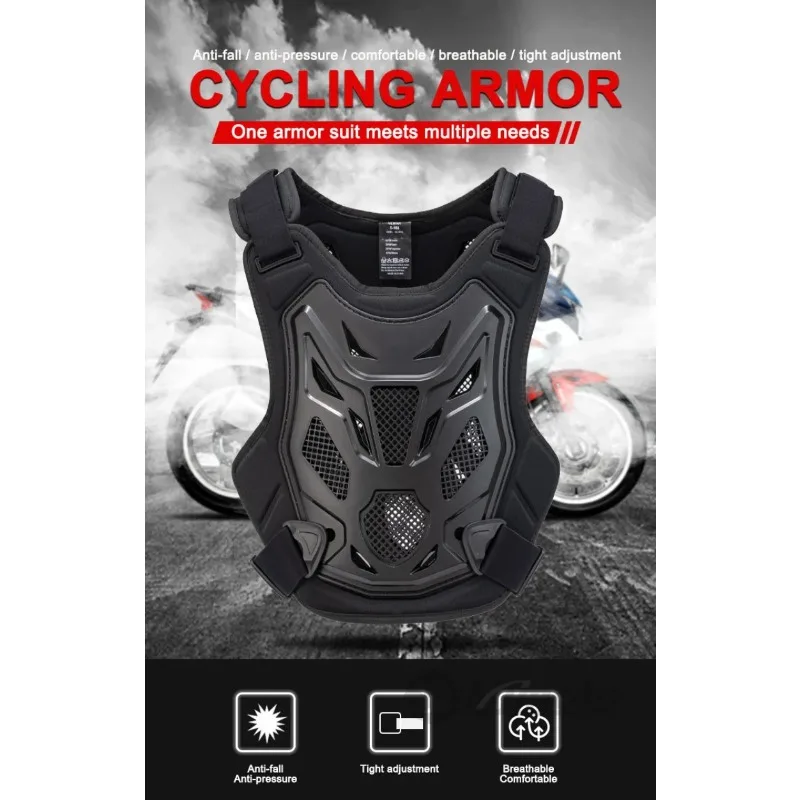 Motocross Body Armor Motorcycle Jacket Motocross Moto Vest Back Chest Protector Off-Road Dirt Bike Protective Gear view 4