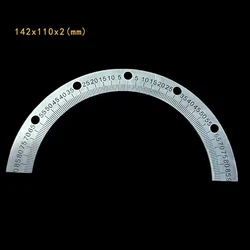 142mm Half Circle Dial Scale Identification Dial Degree Graduated Protractor 180 Degrees For Machine Tool Measurement Tools