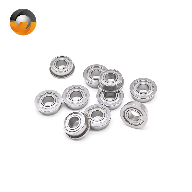 10pcs F686ZZ Flange Bearing 6x13x5mm Double Metal Shield F682ZZ F683ZZ F684ZZ F685ZZ F687ZZ F688ZZ F689ZZ Mini Flange Bearings