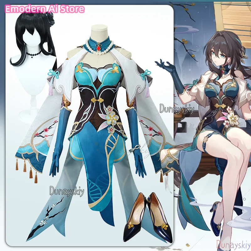 

Игра Honkai Star Rail Ruan Mei Косплей disfraz Парик Обувь Аксессуары Женский Comic-con Ролевая игра Наряд Хэллоуин Карнавал