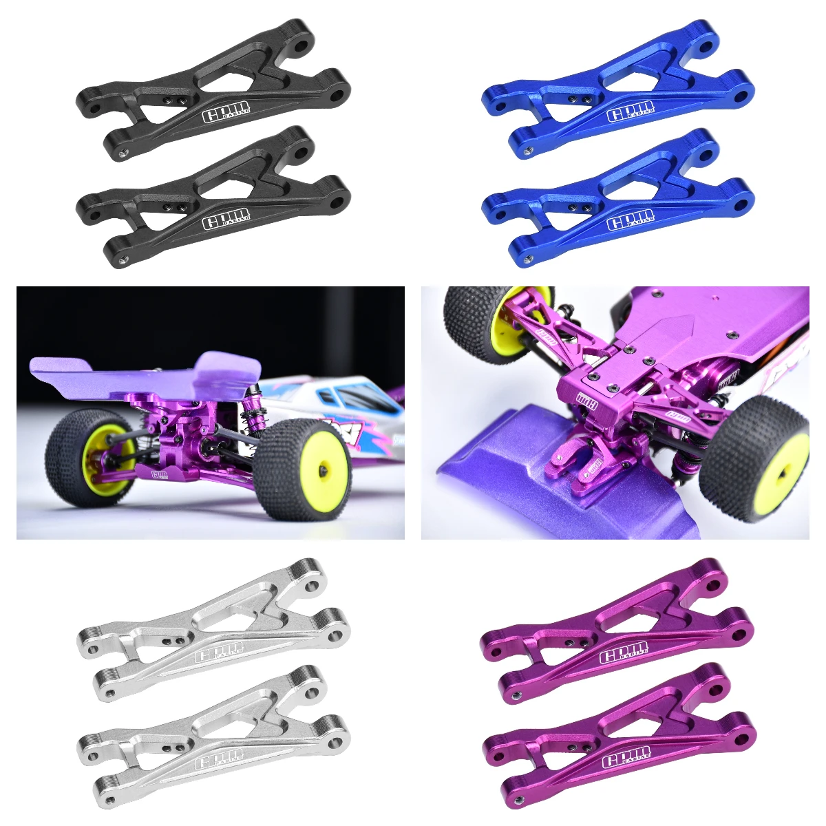 

GPM 7075 Alloy Rear Lower Arms For LOSI 1/28 Micro-T/ 1/24 Micro-B WD Buggy RTR LOS00007