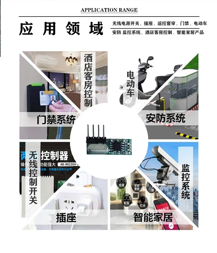 Wireless Remote Control Switch Receiving Module Access Control Receiving Module Ceiling Light Receiving Module RX480E