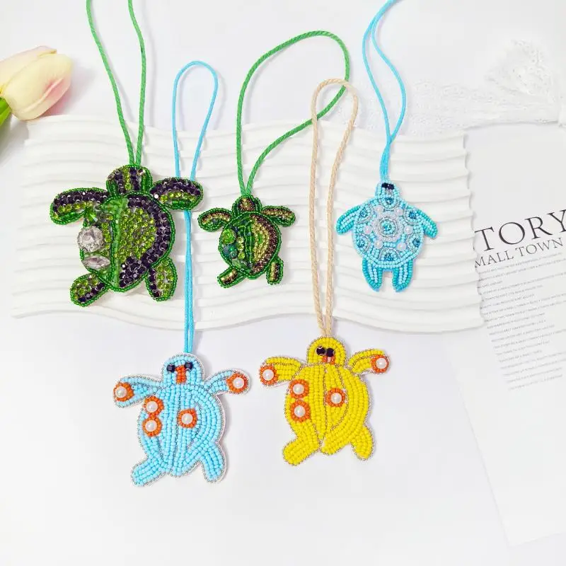 

Rhinestone Patch Crystal Sequin Handmade Clothing Sew On Patches Hanging Rope Keyring Bag Pendant