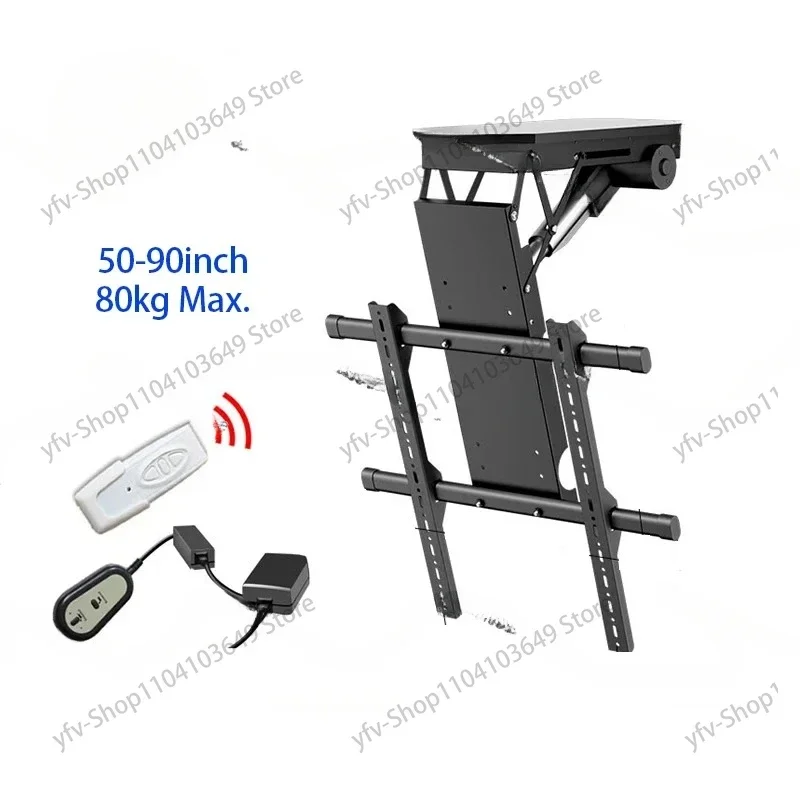 

Electric Ceiling TV Mount for 90inch Screens, Flip Down Motorized Pitched Roof VESA Mount RS-TV5S 65KG