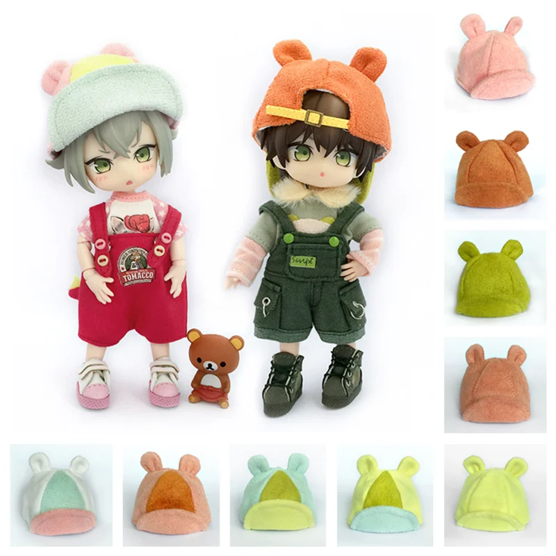 OB11 Baby Figure ob11 Accessories Bunny Cap obitsu 11 Molly Gsc 1/12 BJD Doll Accessories Clothing BJD Baby Clothes 4 Color