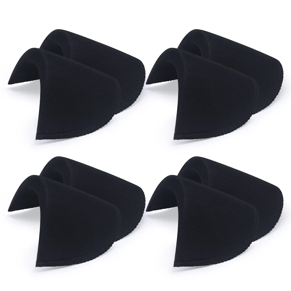 4 Pairs Soft Padded Shoulder Padding Encryption Foam Shoulder Pads for Blazer T-shirt Clothes Sewing Accessories