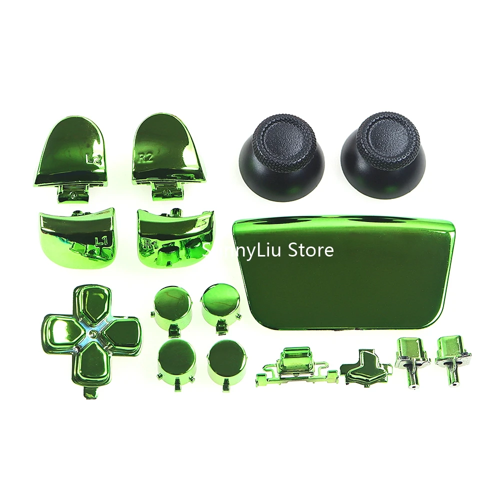 1 مجموعة كاملة مجموعة أزرار كروم ل PS5 v3.0 BDM-030 الإبهام العصي المقود غطاء L1 R1 L2 R2 D-pad زر لوحدة تحكم PS5 V3.0