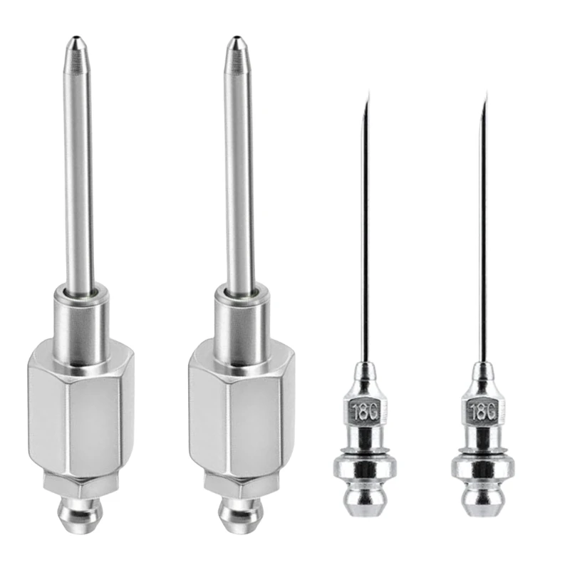 QM82 4 Pack Grease Injections Needle Steel Tool for Efficient Machinery Lubrication