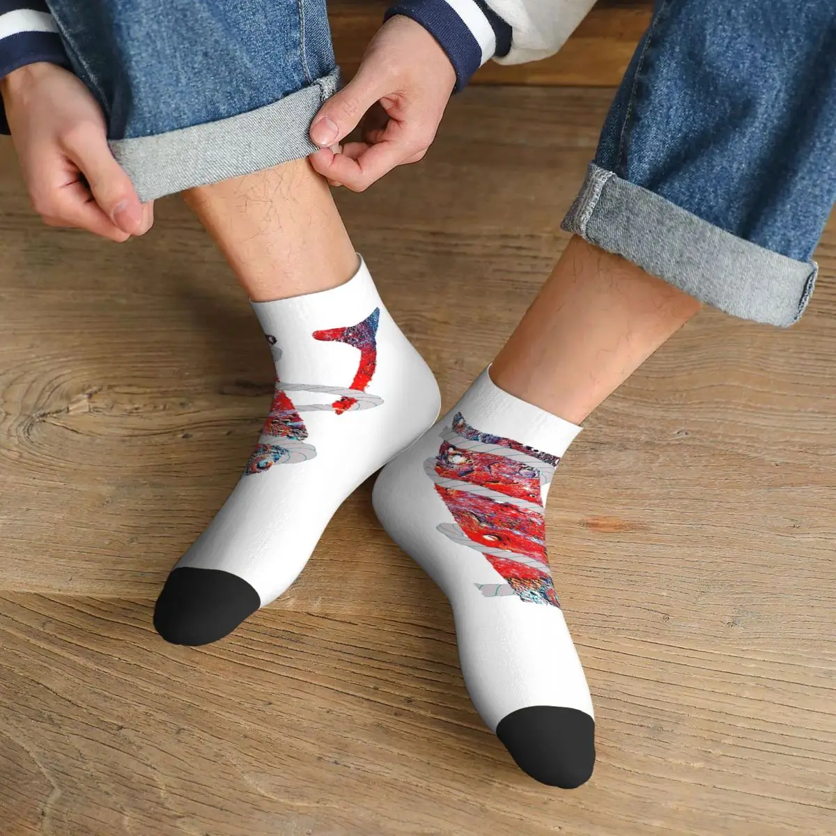 

Носки Vlone Angles, забавный дизайн, чулки высокого качества в стиле Харадзюку, всесезонные носки, аксессуары для мужчин и женщин, подарки