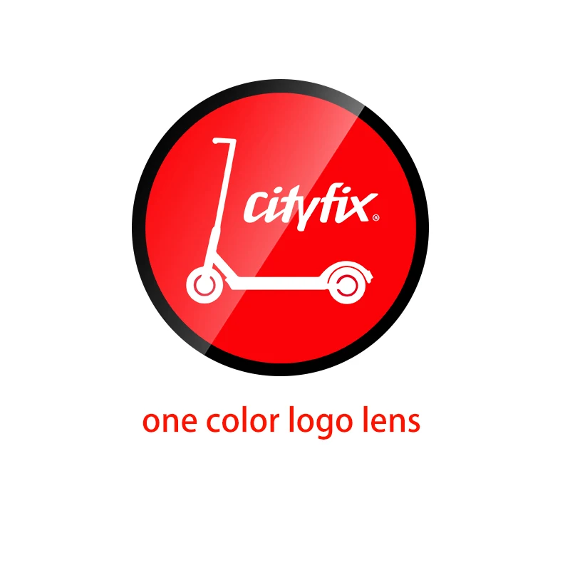 one color logo lens