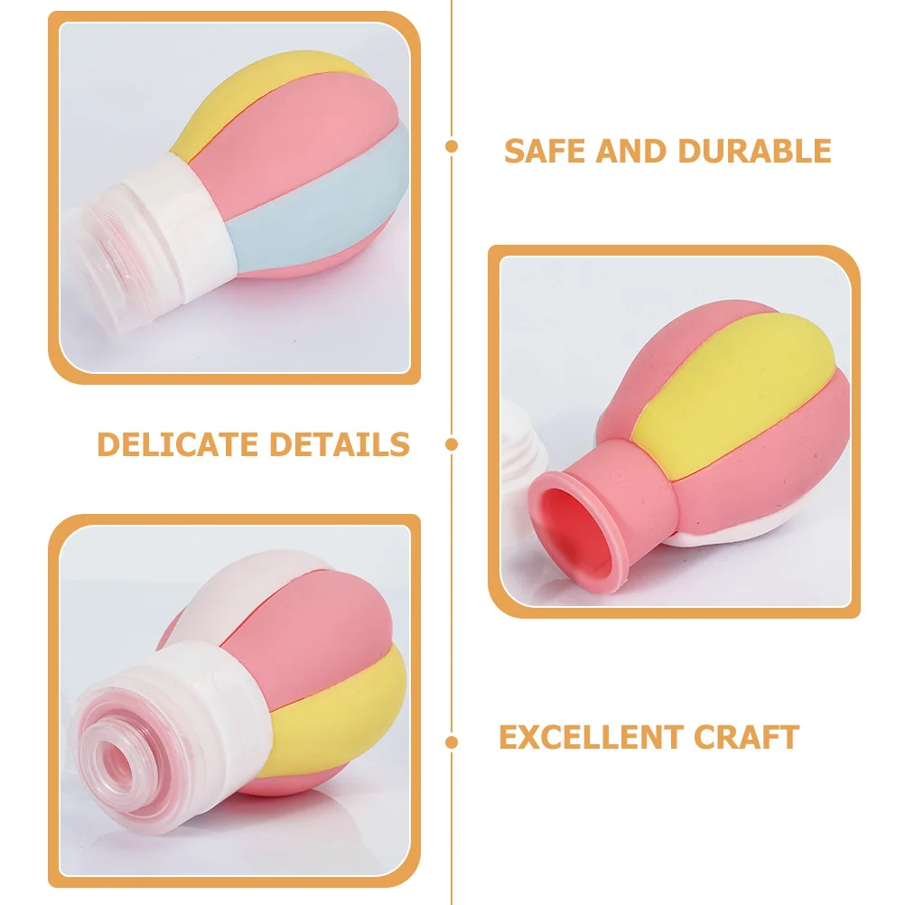 

3Pcs Silicone Travel Bottles Practical Sub Packing Containers Leakproof Design for Traveling Camping and Business Trips