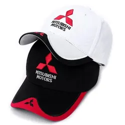 Unisex Mitsubishi Embroidery Baseball Caps Spring and Autumn Outdoor Adjustable Casual Hats Sunscreen Hat