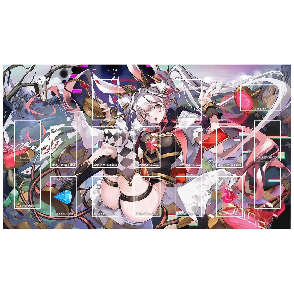 

Yu-Gi-Oh Playmat Game Card Pad YGO Yugioh Mat Trading Card Game Mat Anime Mouse Pad Desk Mat Gaming Accessories Zone Free Bag