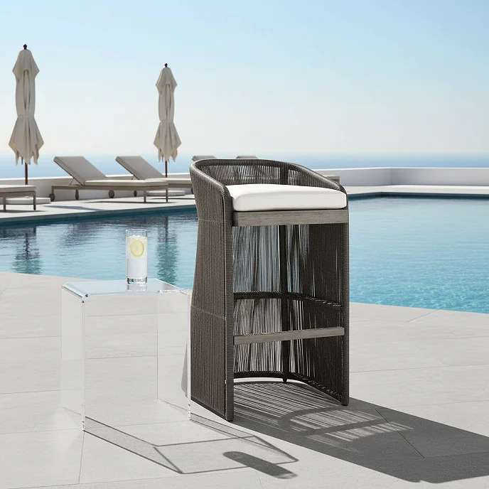 

# High Seater Teak Wood Bar Chairs Outdoor Stools