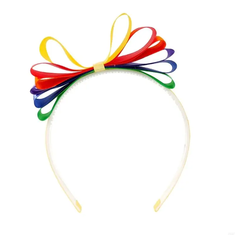 39BC شريط شعر مرن مشرق للفتيات الصغيرات الشريط البوليستر العملي #5