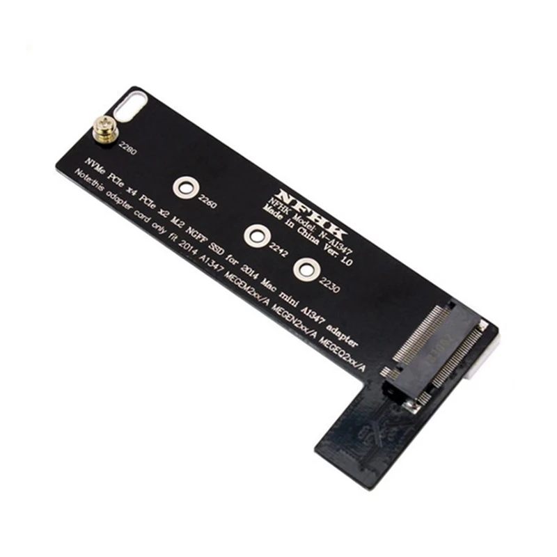 M chave nvme m2 ssd para aplicar mac mini 2014 a1347 megen2 megem2 megeq2 adaptador pci express ngff 760p 600p riser cartão