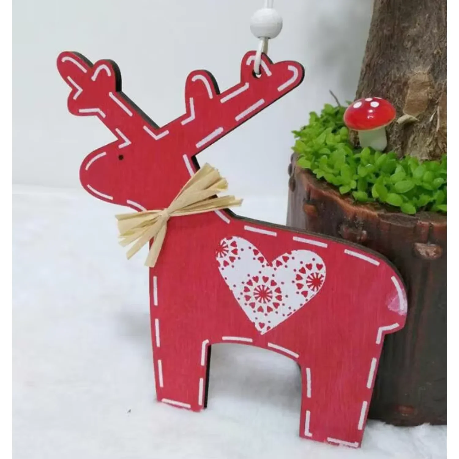 زخرفة عيد الميلاد الخشبية لتزيين شجرة عيد الميلاد