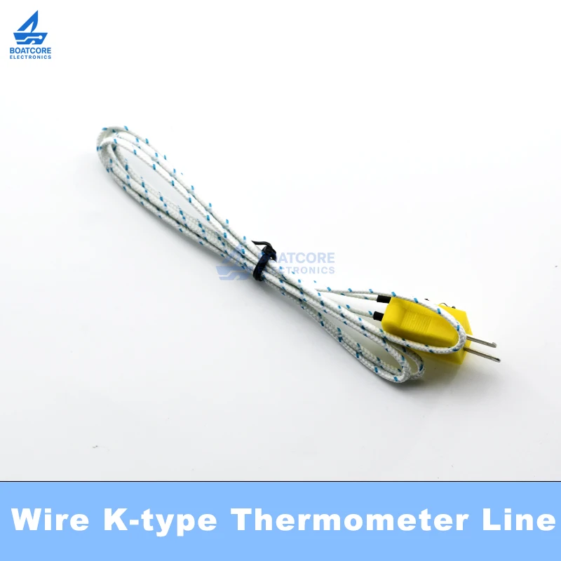 1PCS 1m K-Type Thermocouple Temperature Sensor Cable Probe Temperature Meter Tester for Thermostat Multimeter