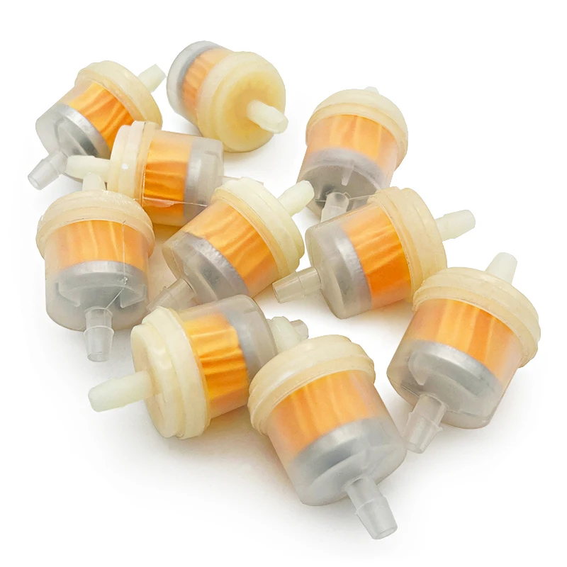 10 Pcs Fuel Filter for Lawn Mower Motorcycle 4-stroke Engine