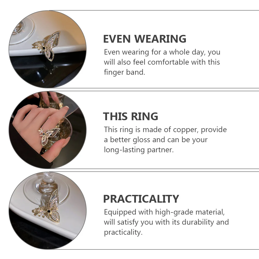 

Crystal The Party Accessory Opening Matching Jewelry Valentine's Day Gift Adjustable