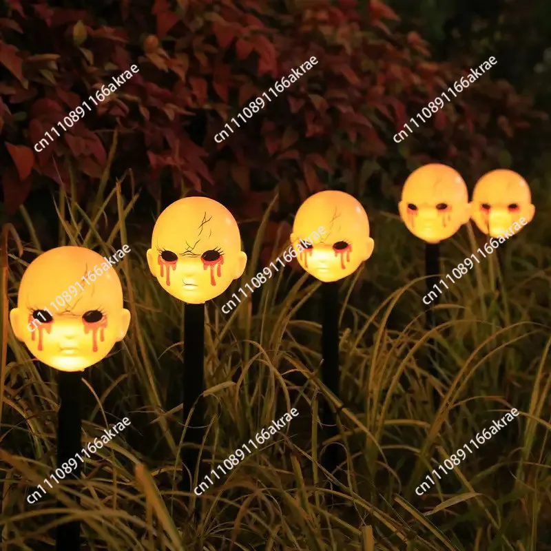 New Halloween decoration, solar ground lamp, pumpkin skull witch lamp, outdoor courtyard lawn atmosphere decoration