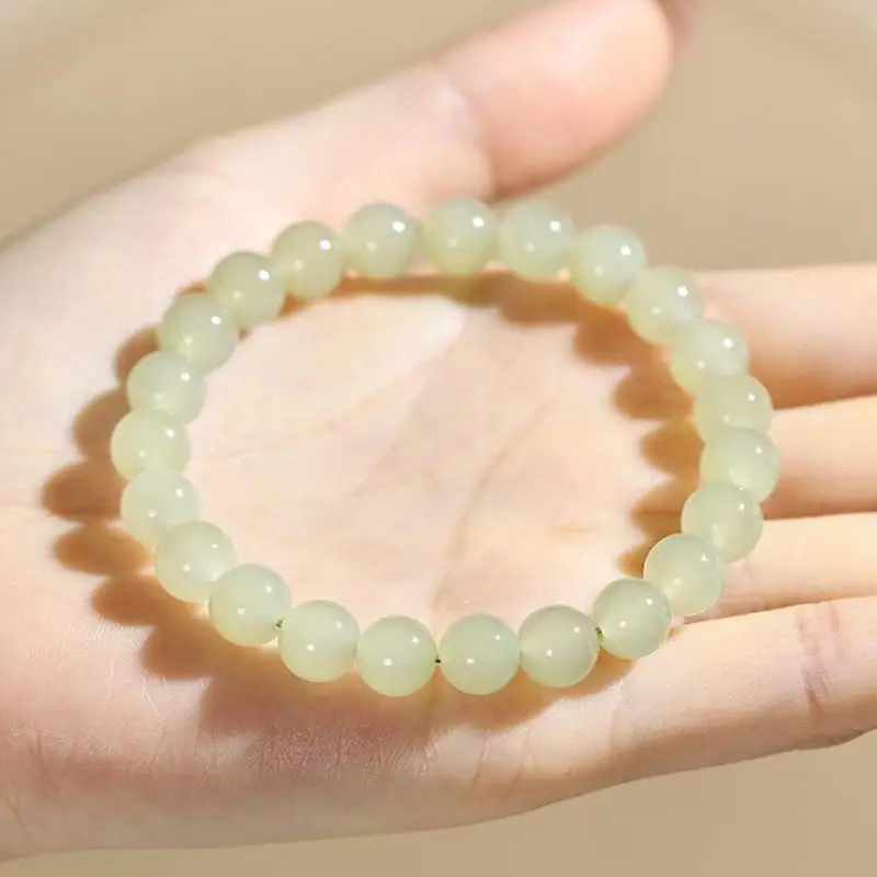 Natural Nephrite Jade Bracelet Women Healing Gemstone Fine Jewelry Genuine Chinese High Ice Grade A Hetian Jade Bracelets Bangle