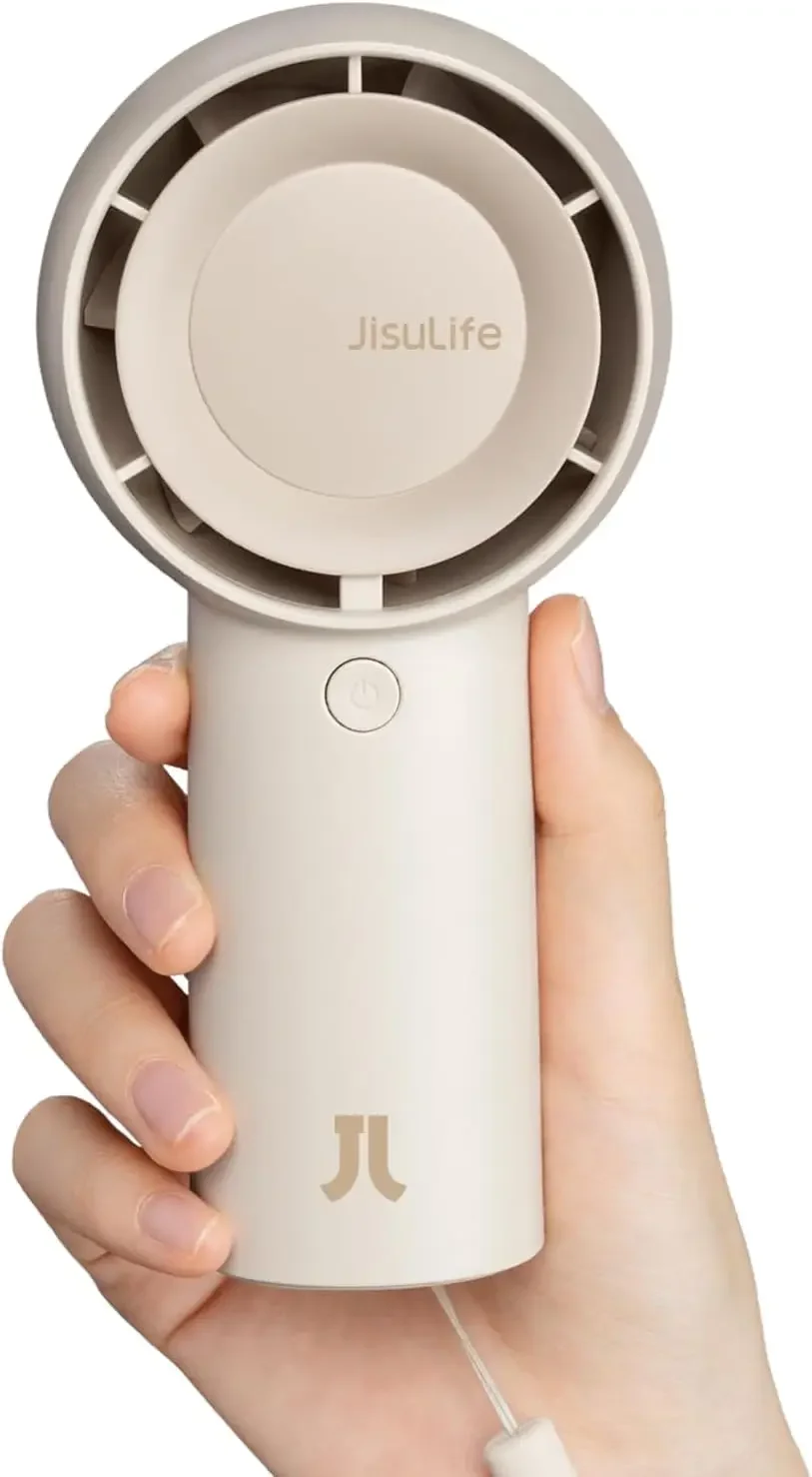 

Handheld Portable Turbo Fan [16H Max Cooling Time], 4000mAh USB Rechargeable Personal Battery Operated Mini Small Pocket Fan