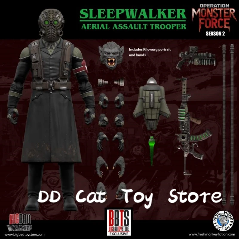 

В наличии оригинальная 16 см свежая обезьяна 1/12 Monster Force сезон 2 Sleepwalker Donner 6-дюймовая фигурка Коллекционная модель игрушки