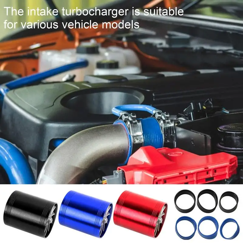 Car Air Turbonator Turbo Parts Intake Air Turbo Charger Aluminum Automotive Replacement Double Fan Engine Turbocharger For