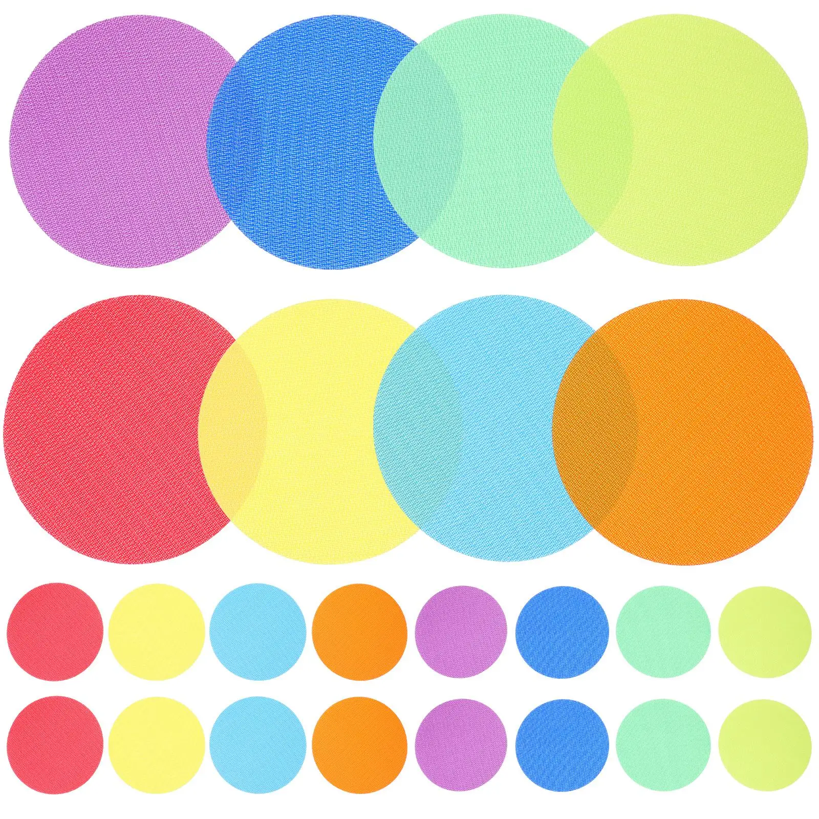 

36pcs Carpet Stickers 4 Inch Positioning Dots Classroom Yoga Parties Practical Nylon Material Carpet Markers Toddler Activities