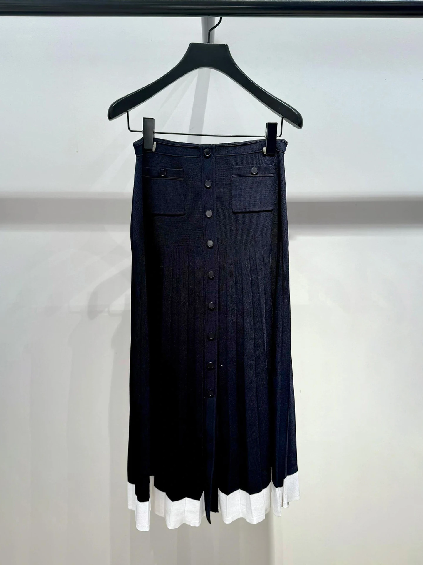 High-End Dames Gebreid Vest En F Rok Set Zomer 2025, Faion Ensemble Polyester Vezel Ronde Ne Knoopsluiting