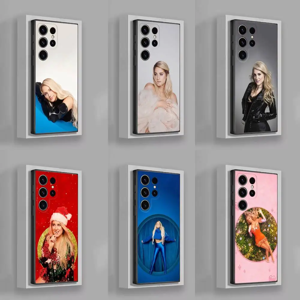 M-Meghan S-Singer Trainor For Samsung S26,S24,S21,S22,S23,S30,Ultra,S20,Plus,Fe,Lite,5G Black Cover Phone Case