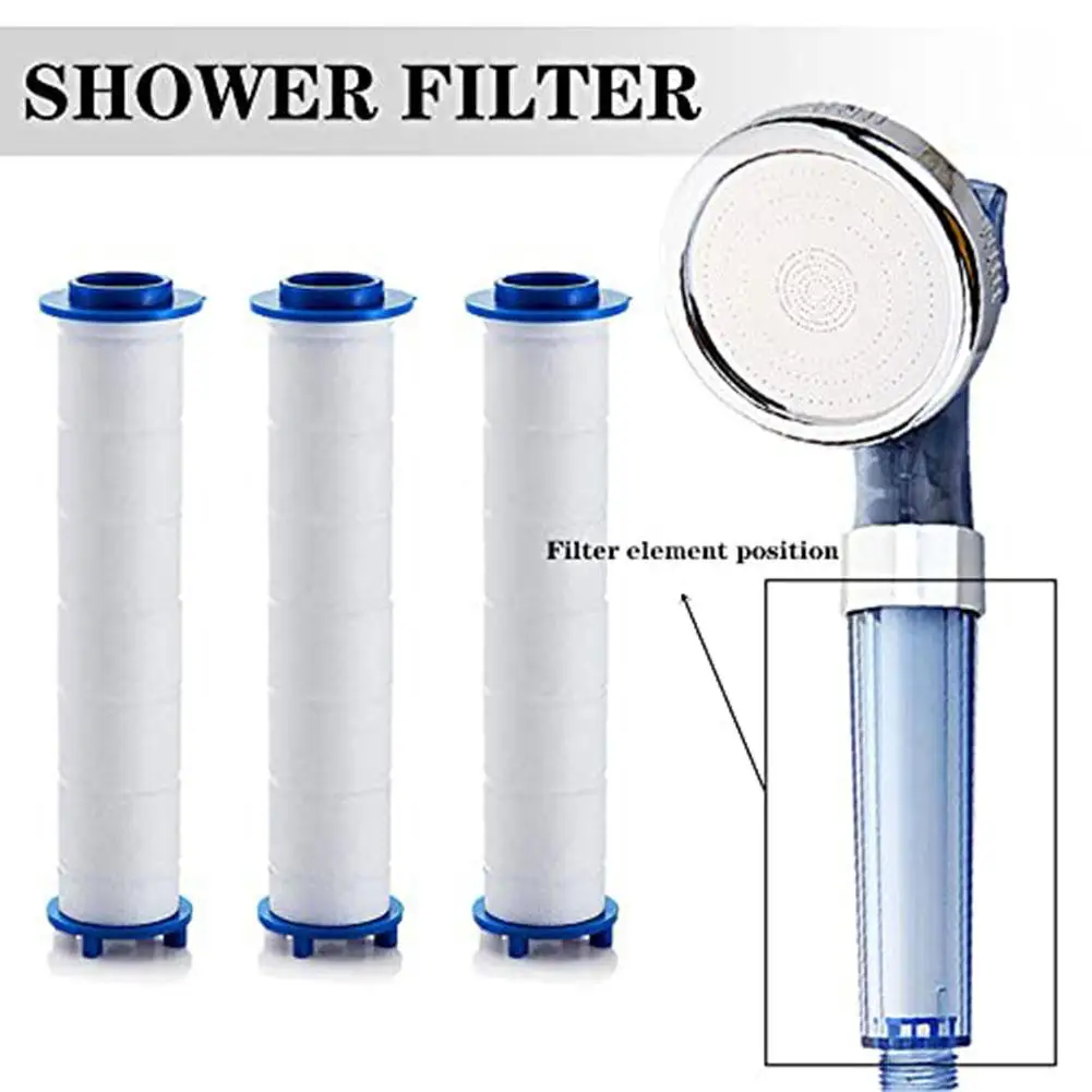 10PC Shower Head Water Filter Replacement Cartridge 24x115mm For Bathroom Shower Water Cleaner Tool Water Purification Cartridge