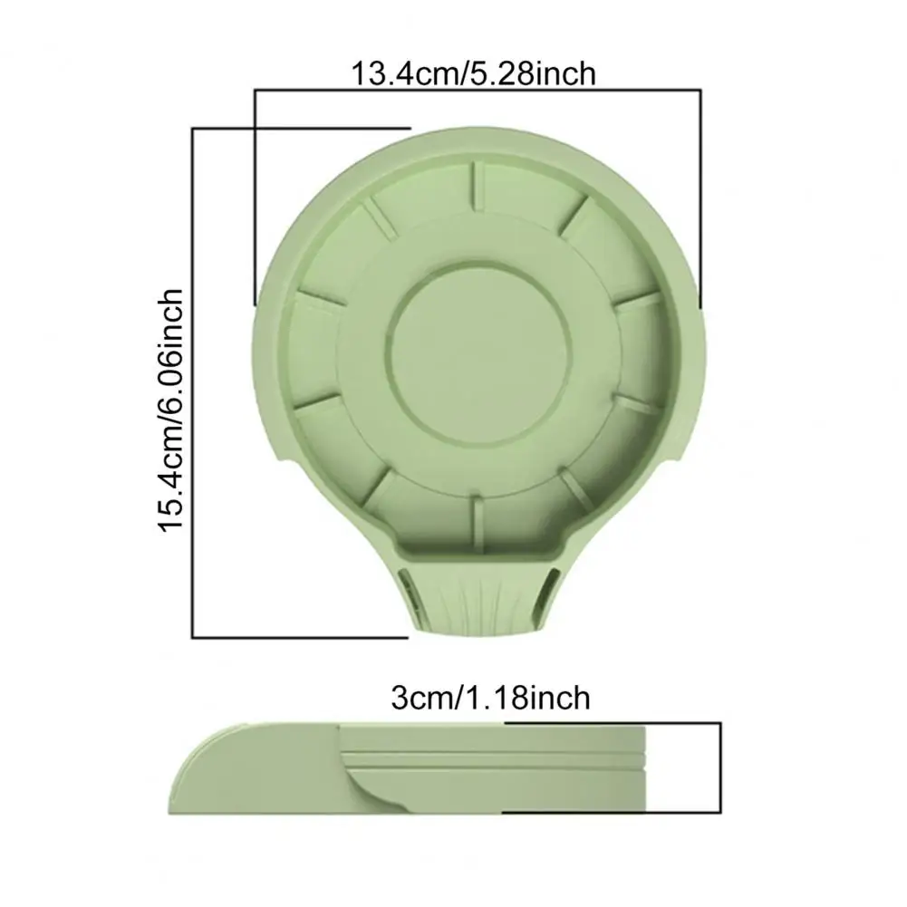 Storage Base for Ninja Creami Cups Silicone Tray Drainage Design Intelligent Drainage Anti-Spill Sloped Organizer to Eliminate C