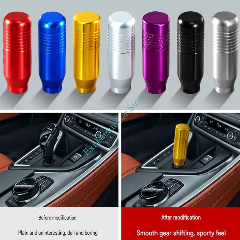 Aluminum Car Manual Gear Knob 8.5 Gear Lever Handle with Tapered Grip Area for Car Interior Daily Driving Road Use