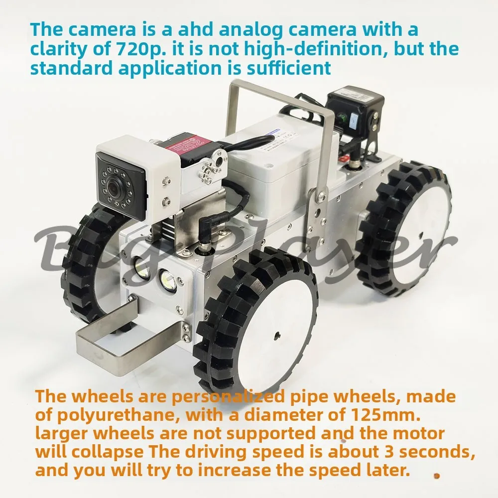 Pipeline Robot Inspection and Maintenance Sewage Pipe Waterproof Soaking in Water Municipal Sewage