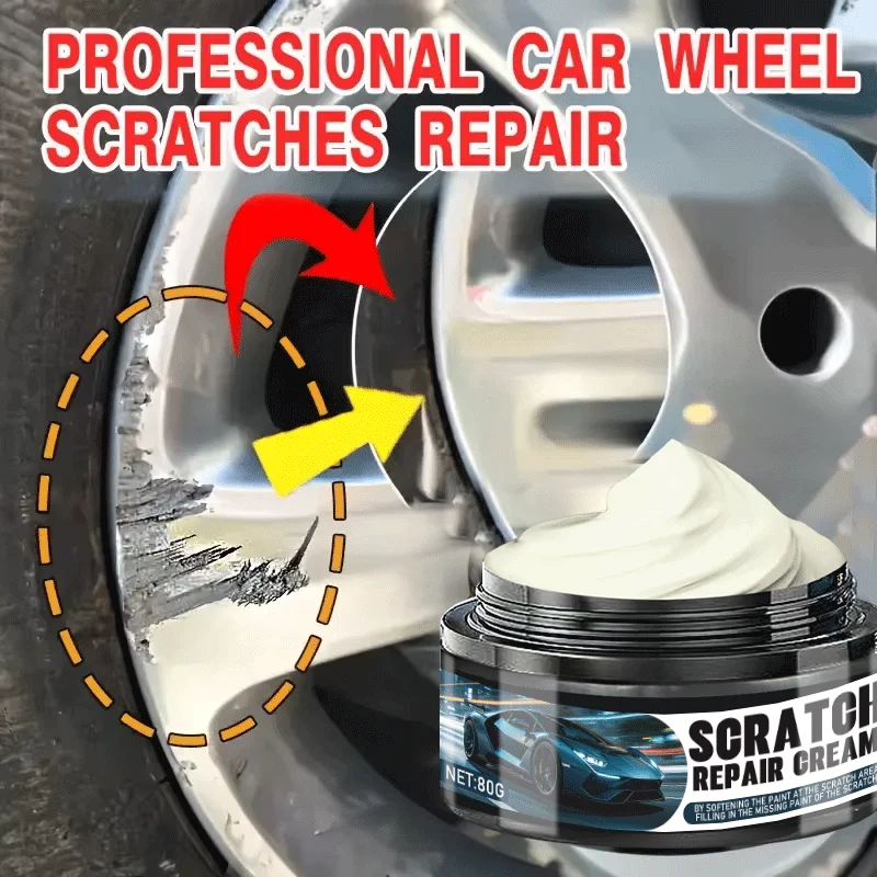 Universal car paint scratch repair paste, anti-scratch wax polish abrasive agent, suitable for metal and plastic scratch repair