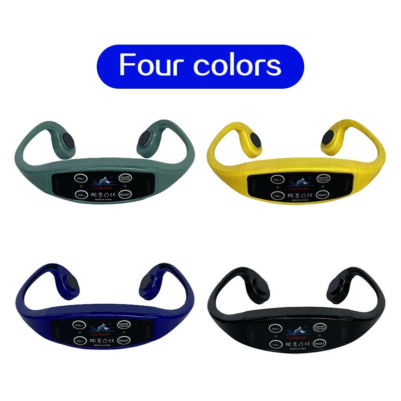 H904 Swimming Waterproof Radio Walkie-talki Bone Conduction Headset Headphone for Swimming Coach Training