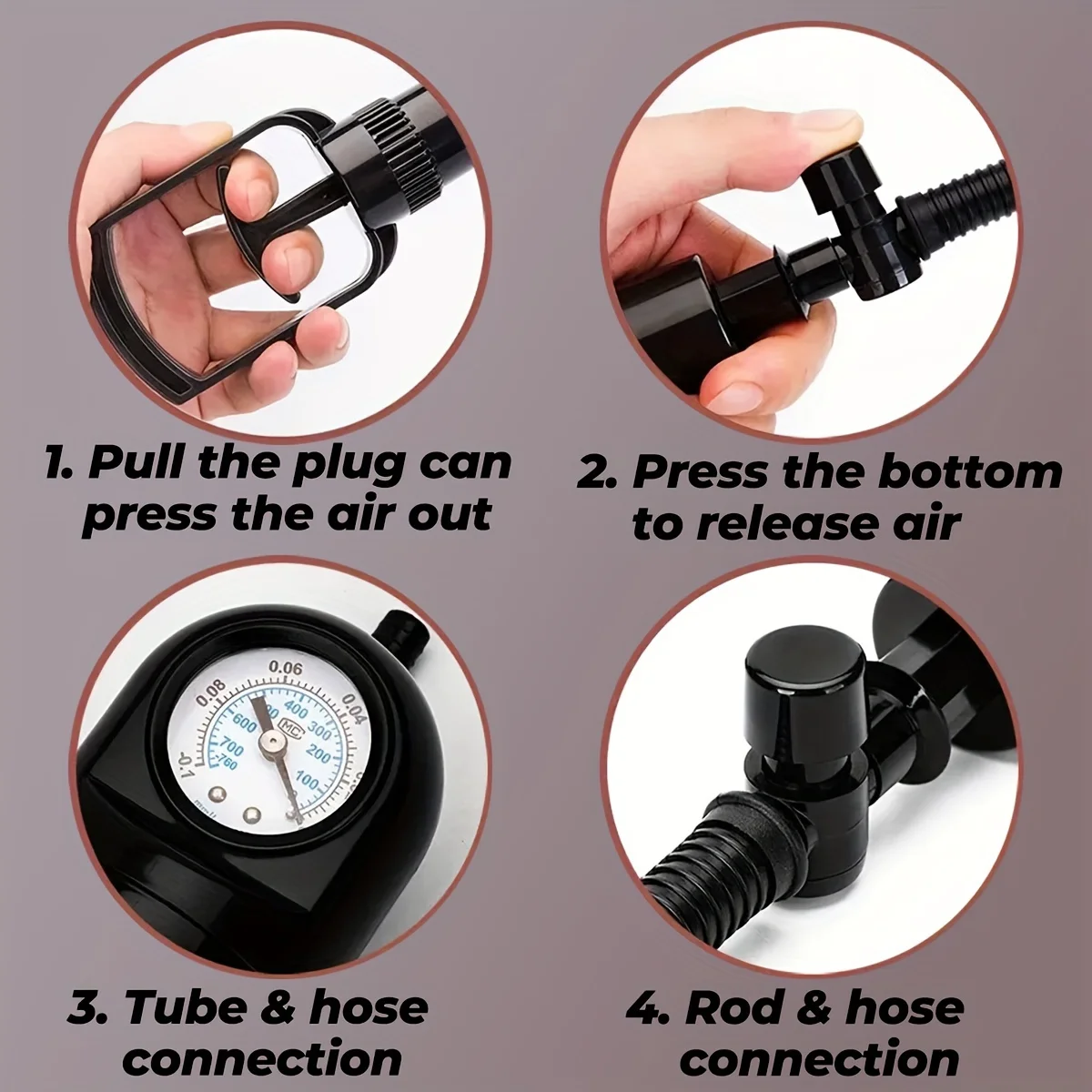 Male Manual Penis Pump Penis Enlarger Negative Pressure Vacuum Pump Big Dick Erection Enhancement Trainer Equipment Adult SexToy image 4