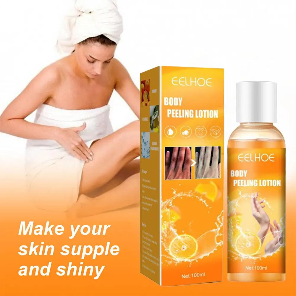 100ml Orange Peel Exfoliating Gel Moisturizing Brightening Skin Gel Care Lotion Peeling Fade Essence Facial M6H7