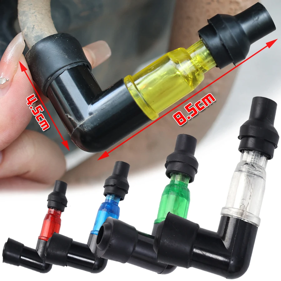 Motorcycle Ignition Spark Plug Caps Universal Spark Plug High Pressure Caps Ignition Elbow Shaped Motorbike Tuning Accessories