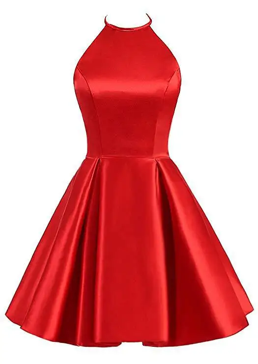 GUXQD Halter Homecoming Dresses Satin Women Backless Prom Party Gowns laurea Formal Vestido De Fiesta robes de soirée